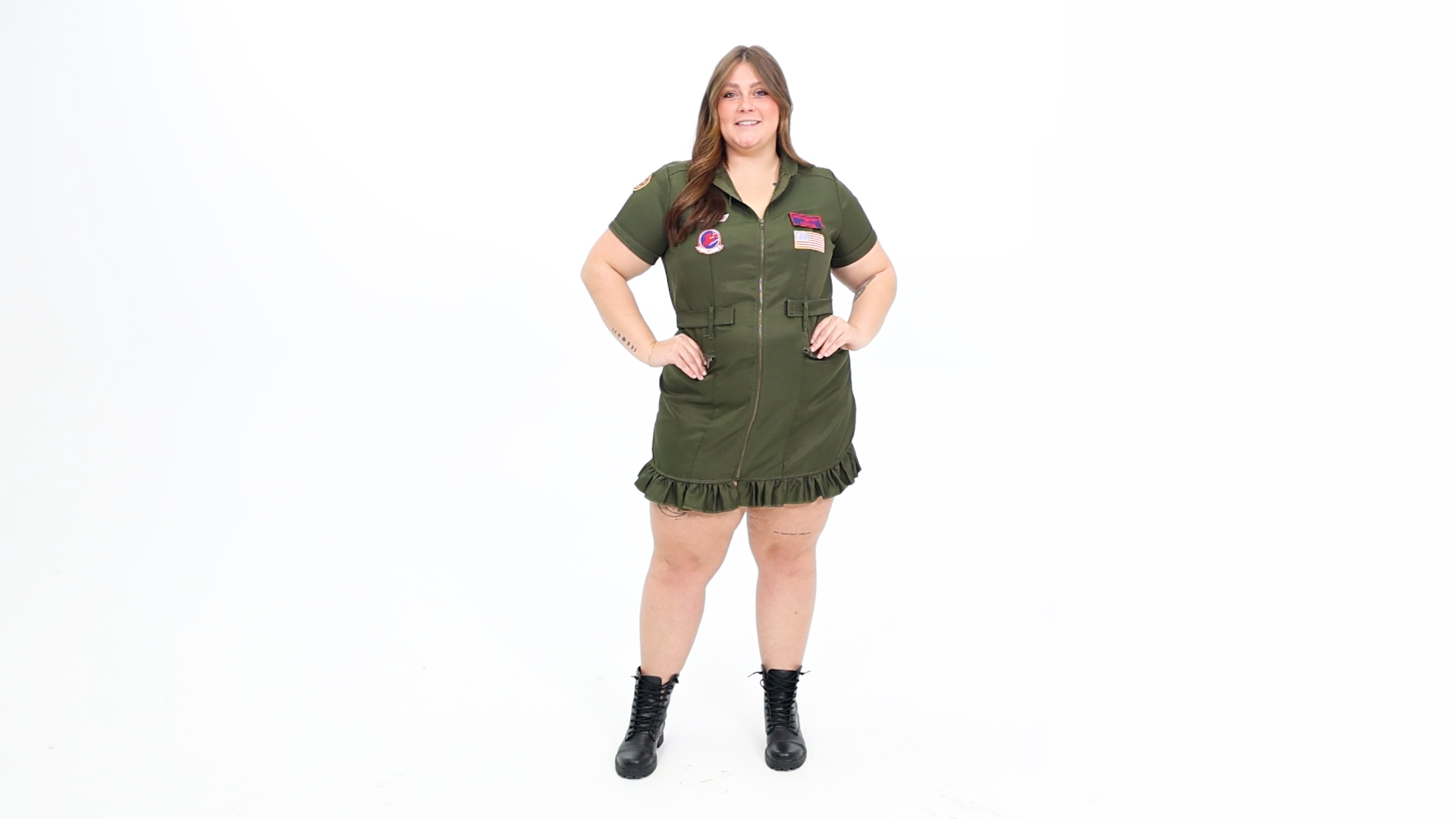 FUN93909PL_Top Gun PLus Size Dress